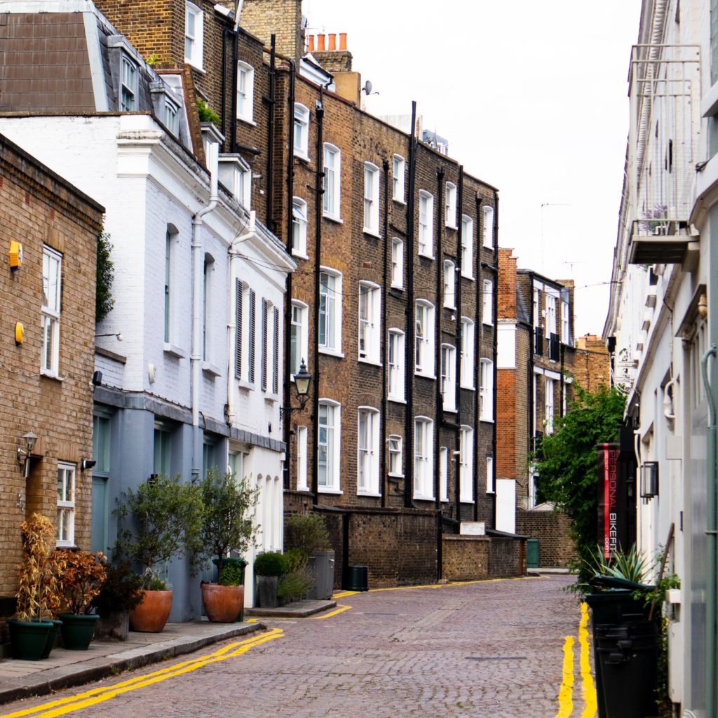 Photo showing mews houses in the UK