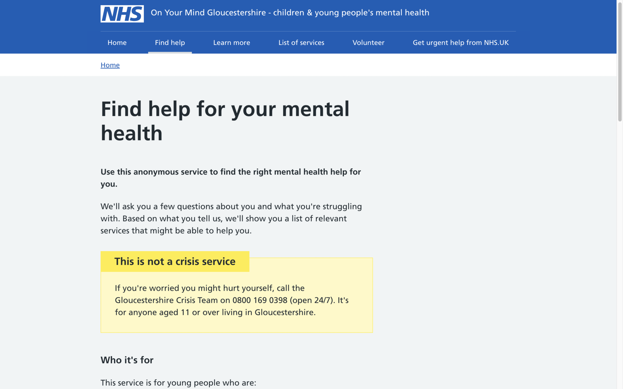 Making mental health services more accessible