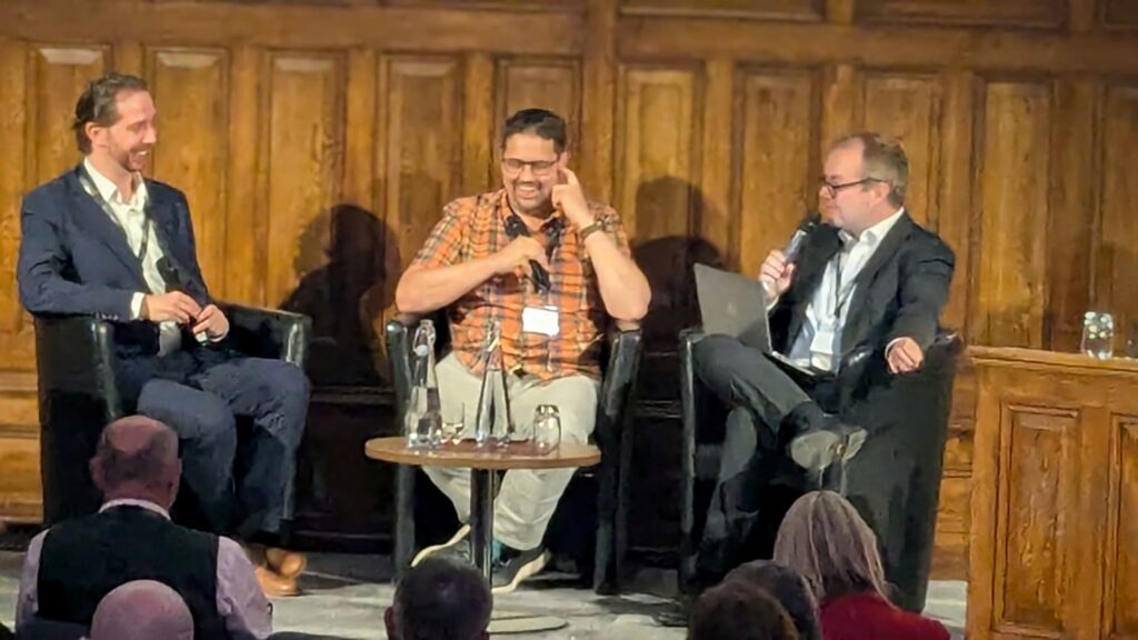 Speakers on stage at the Think Data for Government 2024 conference.